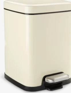 HALLENPoubelle à pédale HALLEN 5L a/fermeture silencieuse crème