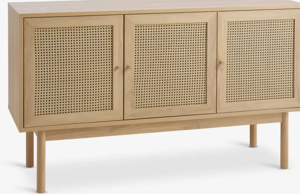 HALMSTADBuffet HALMSTAD 3 portes poly/coloris chêne chaud