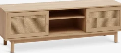 HALMSTADMeuble TV HALMSTAD 2 portes coulissantes coloris chêne chaud