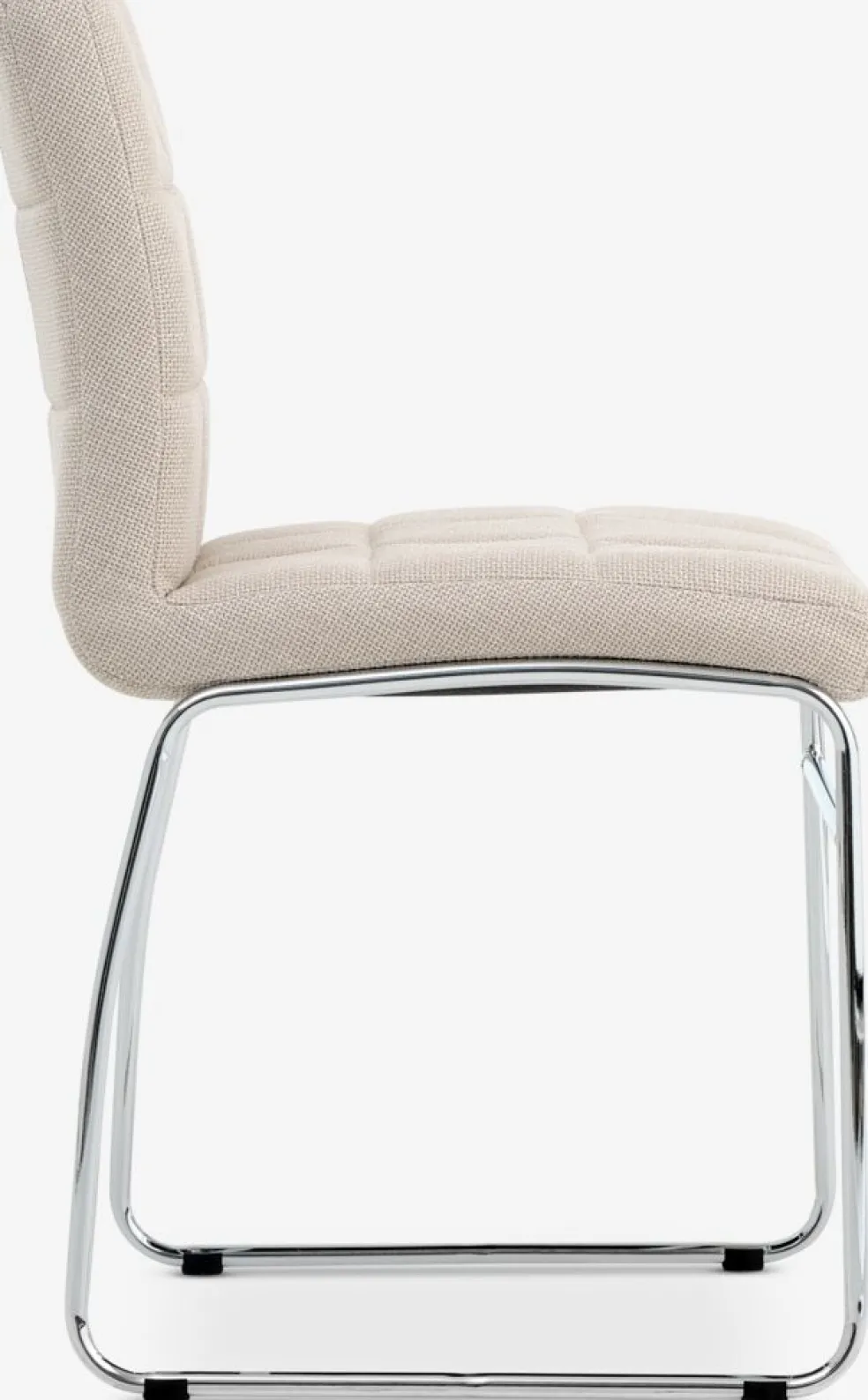 HAMMELChaise HAMMEL tissu beige/chrome