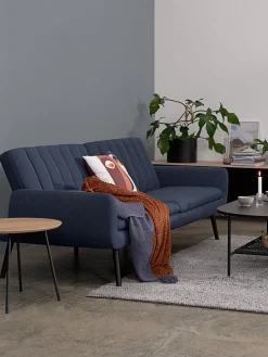 HARNDRUPCanapé convertible HARNDRUP tissu bleu foncé