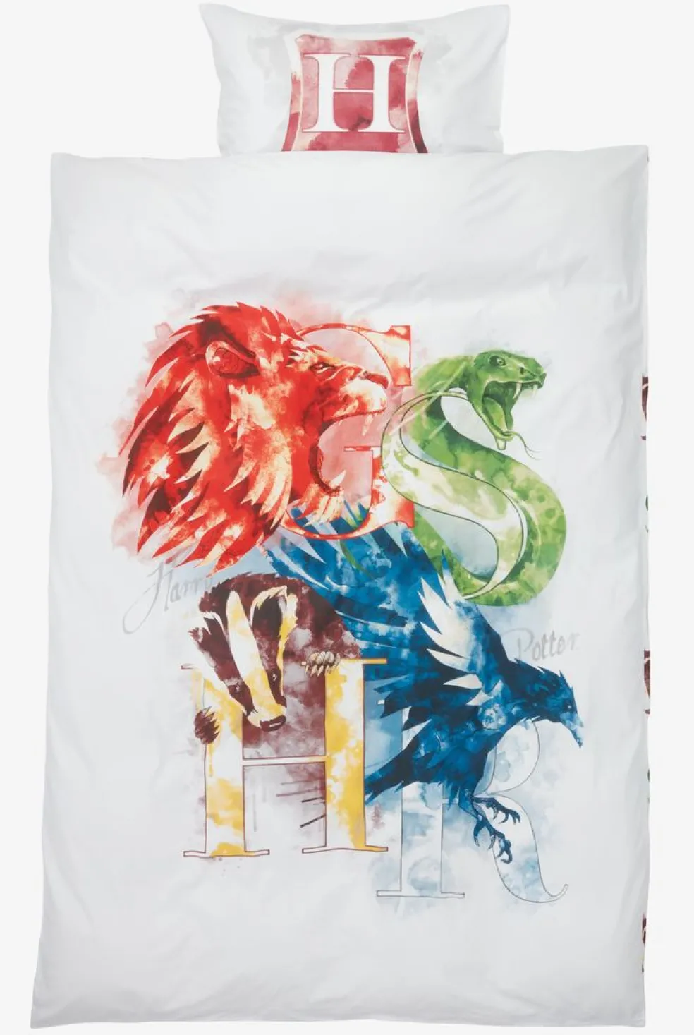 HARRY POTTERParure de lit HARRY POTTER 140x200 blanc