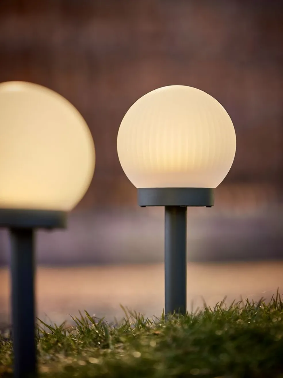 HAUKUGLELampe solaire HAUKUGLE Ø13xH37cm blanc