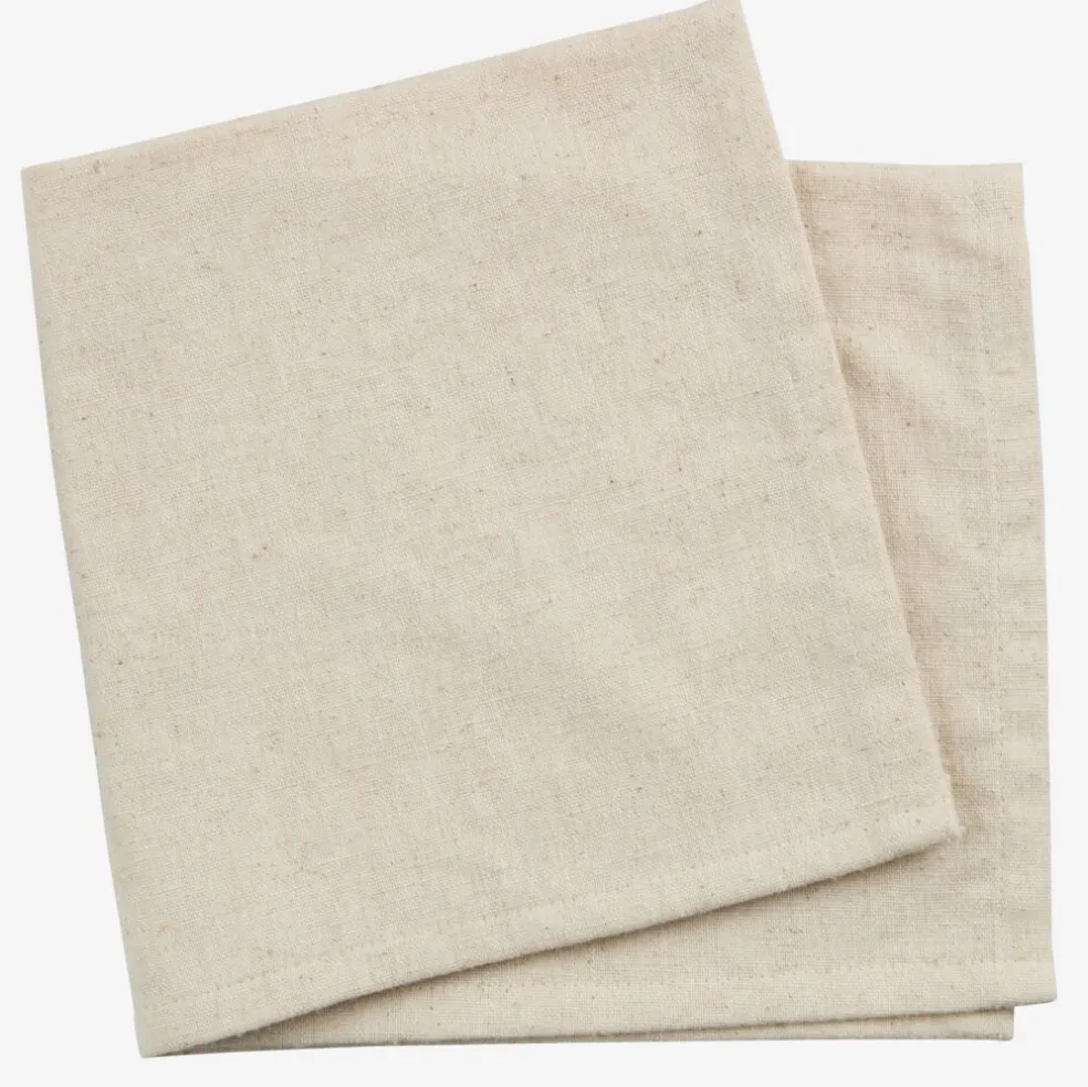 HEIFRYTLEServiette en tissu HEIFRYTLE 40x40 naturel