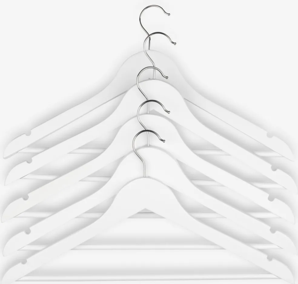 HELMUTCintres HELMUT L45cm 5pcs/pqt blanc