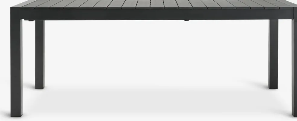HESTEHAVE + GILJAHESTEHAVE L205/275 table noir + 4 GILJA chaises gris