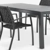 HESTEHAVE + GLOMFJORDHESTEHAVE L205/275 table + 4 GLOMFJORD chaises noir