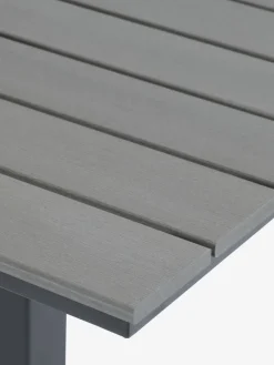 HOBRO + AIDTHOBRO L70 table gris + 2 AIDT chaises noir