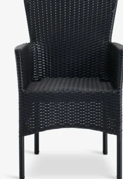 HOBRO + AIDTHOBRO L70 table gris + 2 AIDT chaises noir