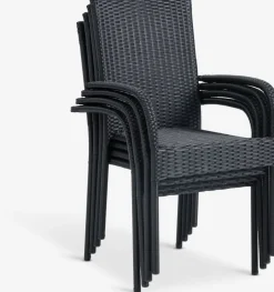 HOBRO + GUDHJEMHOBRO L70 table + 2 GUDHJEM chaises noir