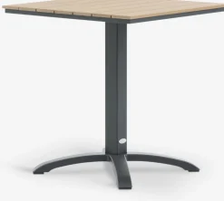 HOBRO + TAGMARKHOBRO L70 table naturel + 2 TAGMARK chaises noir