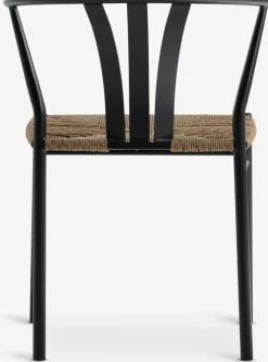 HOBRO + TAGMARKHOBRO L70 table gris + 2 TAGMARK chaises noir
