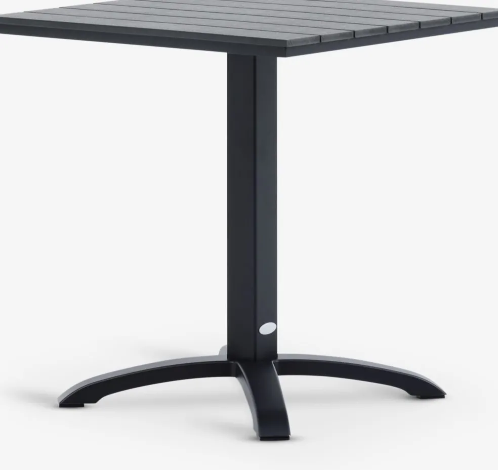 HOBROTable bistrot HOBRO l70xL70 noir