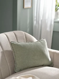 HORNFIOLCoussin HORNFIOL 35x50 chenille vert