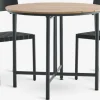 HOVVIG + HAGLEBUHOVVIG L10/90 table naturel + 2 HAGLEBU chaises noir