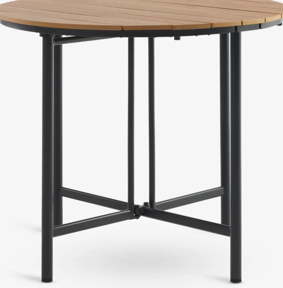 HOVVIG + HAGLEBUHOVVIG L10/90 table naturel + 2 HAGLEBU chaises noir