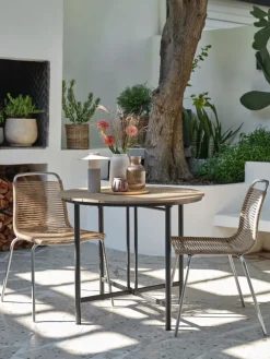HOVVIG + MIDDAGSBERGETHOVVIG L10/90 table + 2 MIDDAGSBERGET chaises naturel