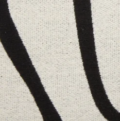HVITVEISCoussin HVITVEIS 45x45 blanc cassé/noir