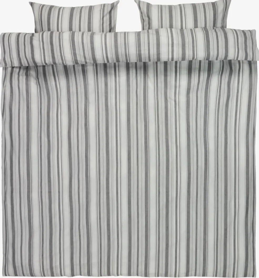 IDAGoldParure de lit IDA Fil teint 240x220 blanc/noir