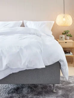 INGEBORGGoldParure de lit Satin INGEBORG 240x220 blanc