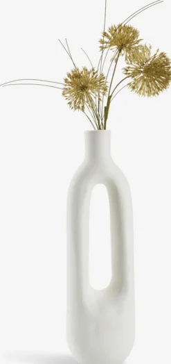 INGEMARVase INGEMAR l10xL8xH34cm blanc