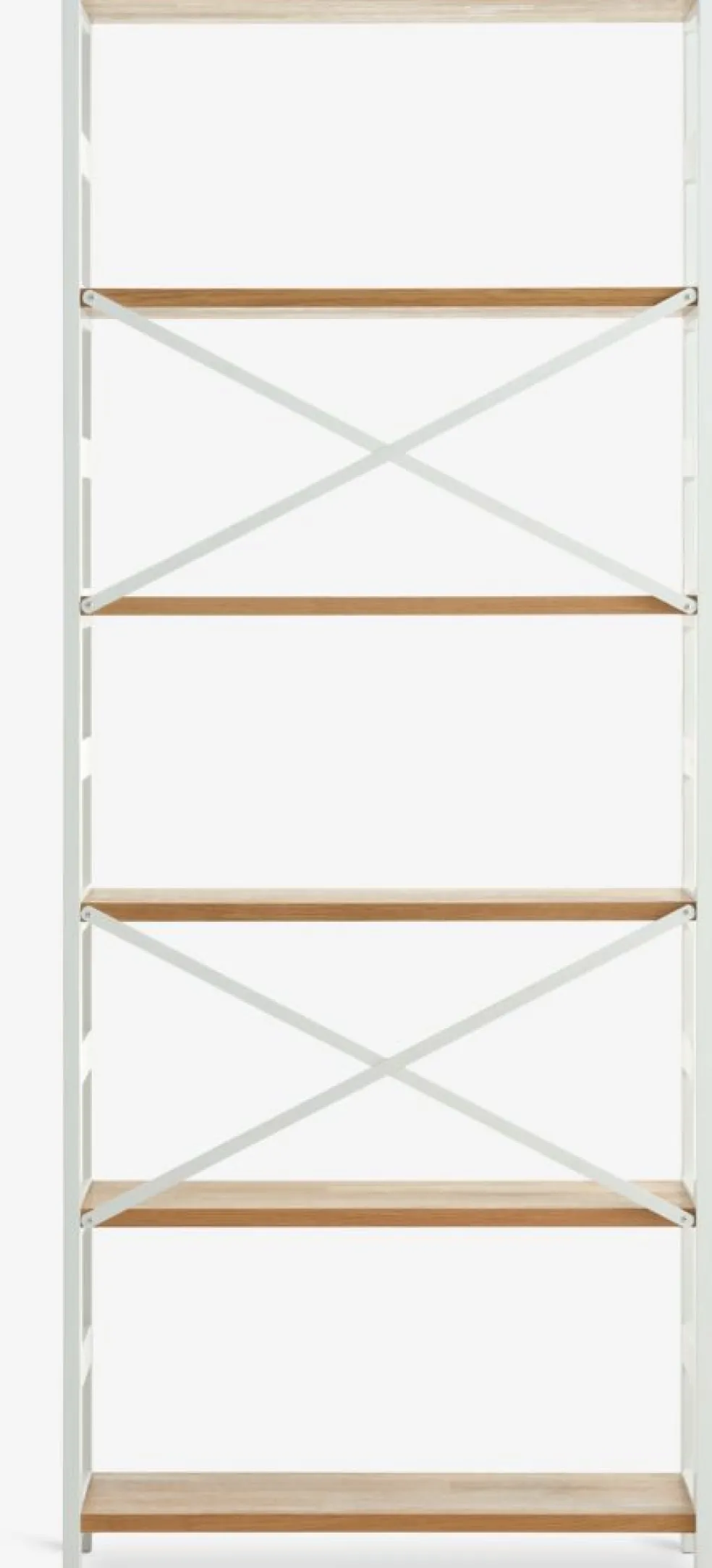 INTRUPÉtagère INTRUP 6 tablettes larges blanc/chêne naturel