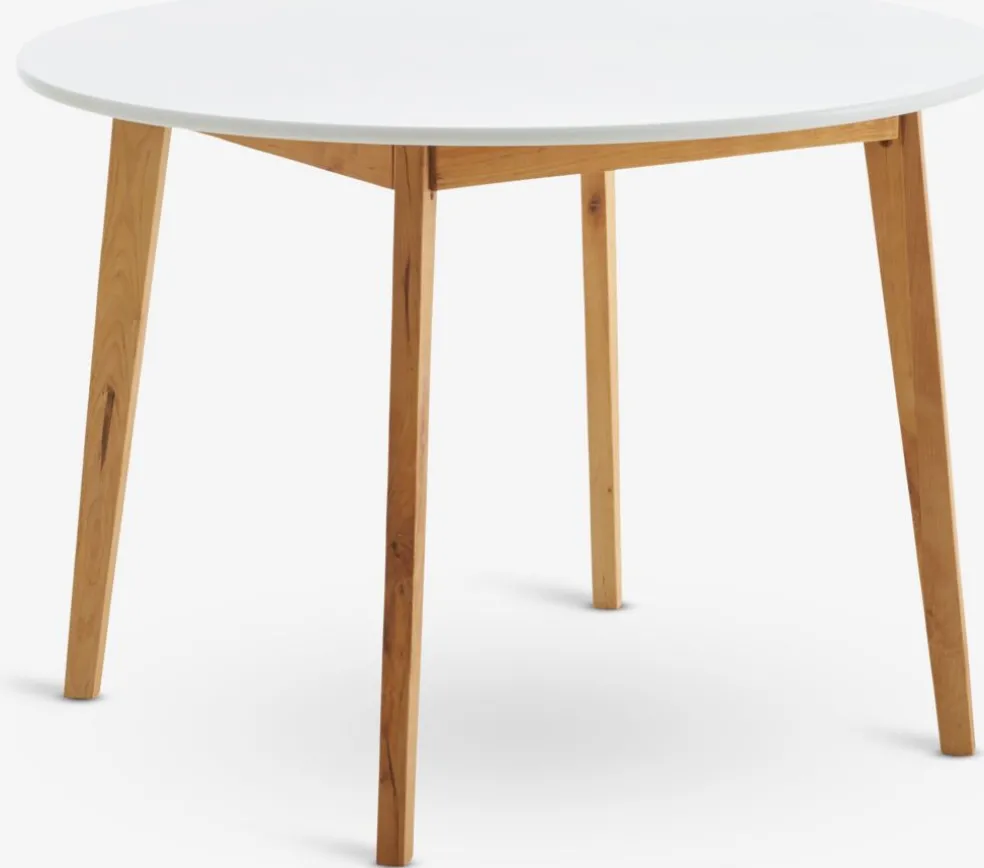 JEGINDTable JEGIND Ø105 blanc/naturel