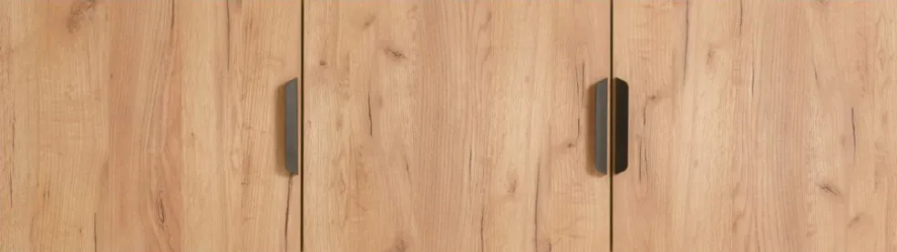 JENSLEVMeuble haut JENSLEV 144x40 3 portes coloris chêne naturel