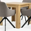 JUNGEN + ROSTRUPJUNGEN L80/160 table colo. chêne + 4 ROSTRUP chaises sable