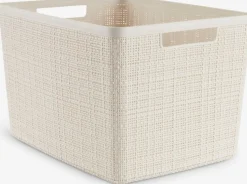 JUTEPanier JUTE 20L plastique blanc cassé
