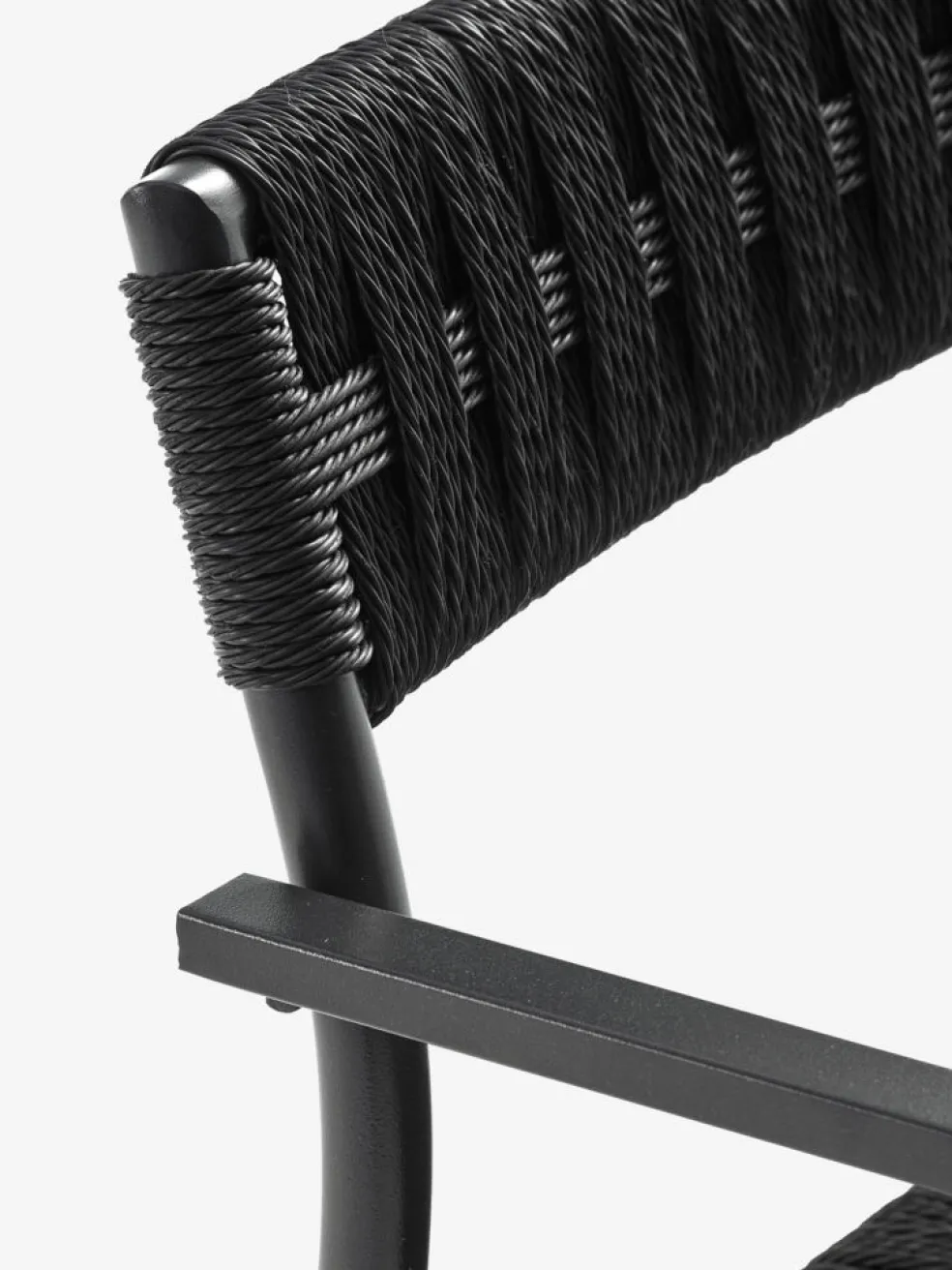 KAPPRUET + TRILLEVALLENKAPPRUET L65 table + 2 TRILLEVALLEN chaises noir