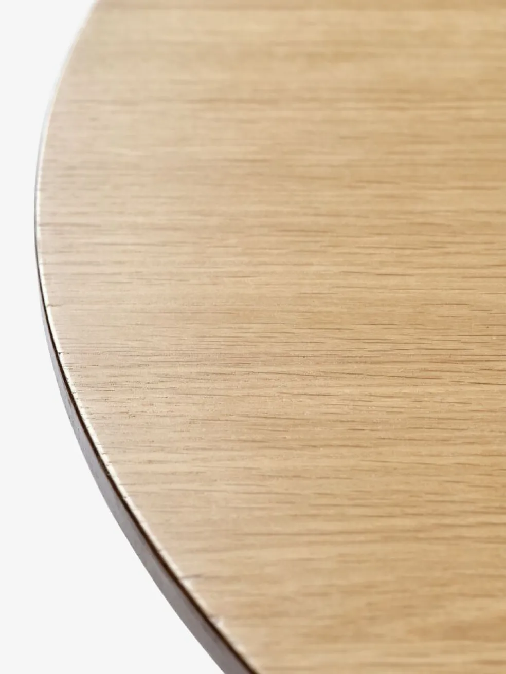 KLIPLEVTable basse KLIPLEV Ø80 coloris chêne naturel