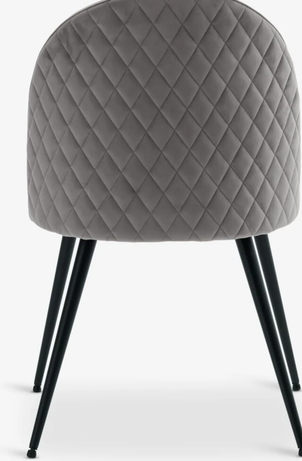 KOKKEDALChaise KOKKEDAL velours gris/noir