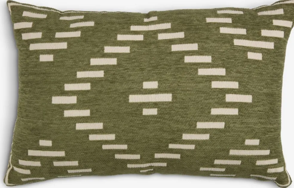 KROKUSCoussin KROKUS 40x60 chenille vert/beige