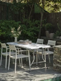 KULESKOGTable pliante KULESKOG l75xL180 blanc