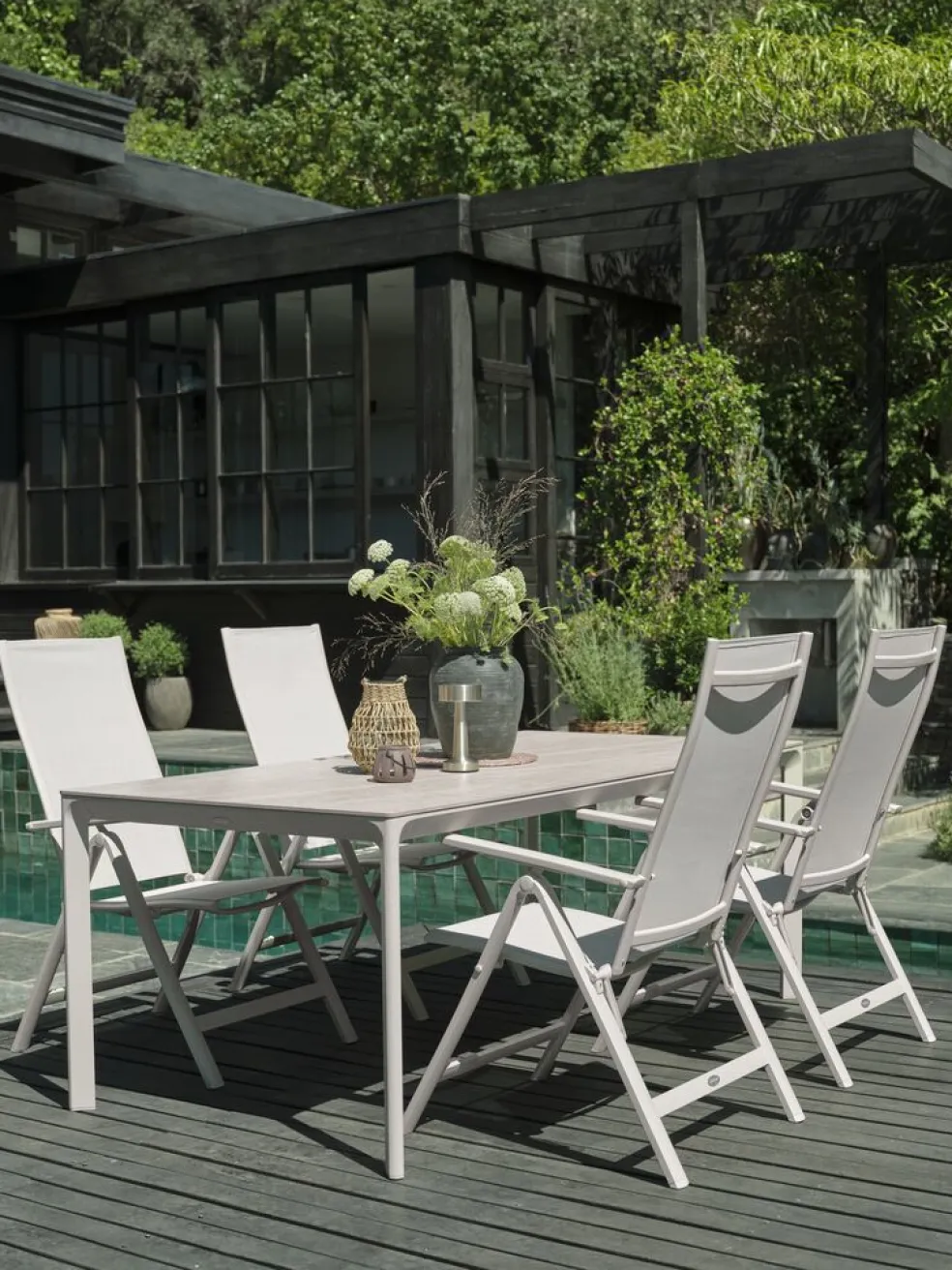 KUMLATable de jardin KUMLA l95xL200 beige