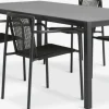 LANGET + KRISTIANSTADLANGET L207 table noir + 4 KRISTIANSTAD chaises vert