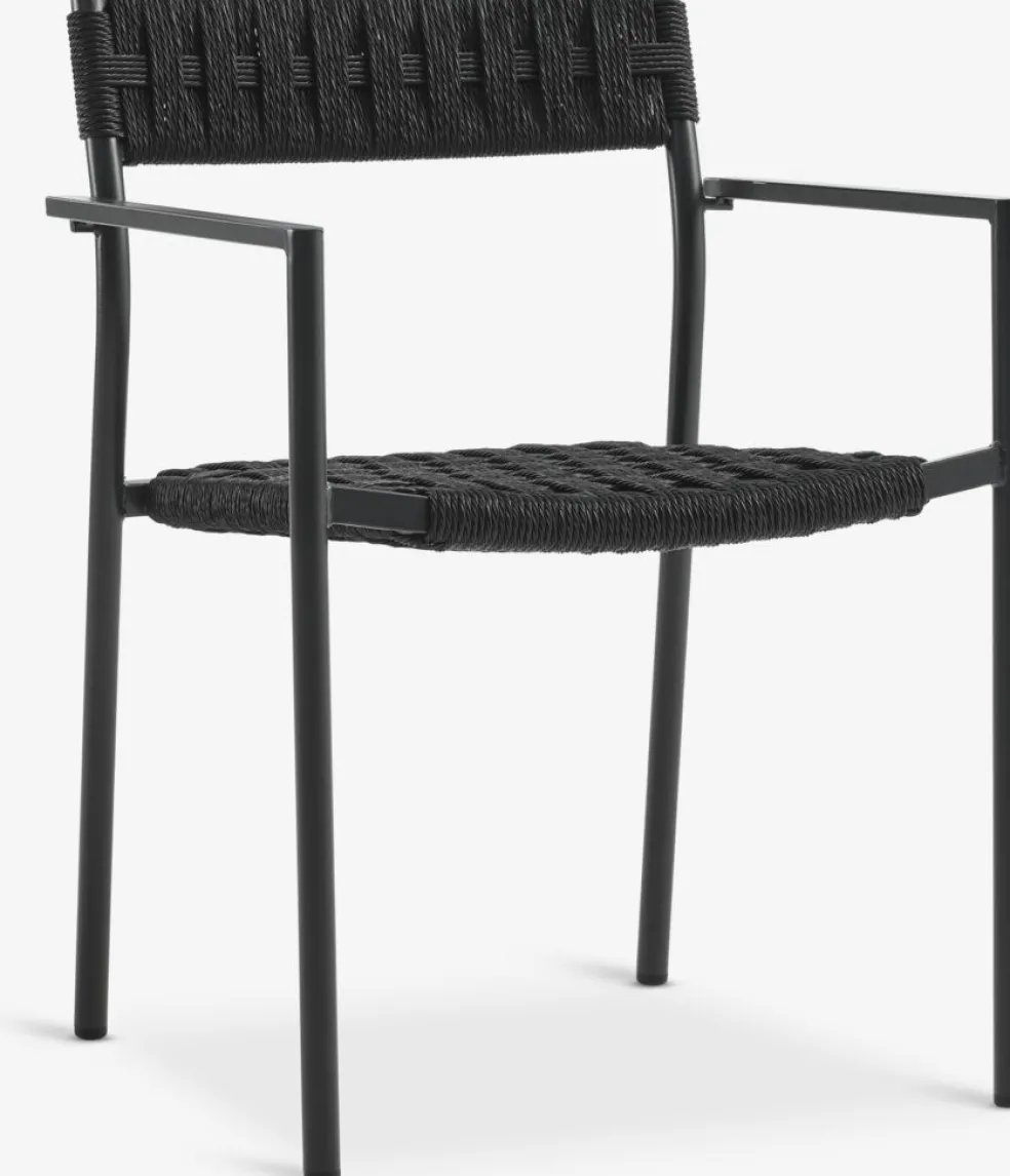 LANGET + TRILLEVALLENLANGET L207 table + 4 TRILLEVALLEN chaises noir