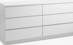 LIMFJORDENCommode 3+3 tiroirs LIMFJORDEN blanc