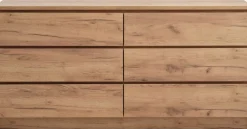 LIMFJORDENCommode 3+3 tiroirs LIMFJORDEN coloris chêne naturel