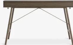 LINDVEDBureau LINDVED 48x120 2 tiroirs coloris chêne foncé