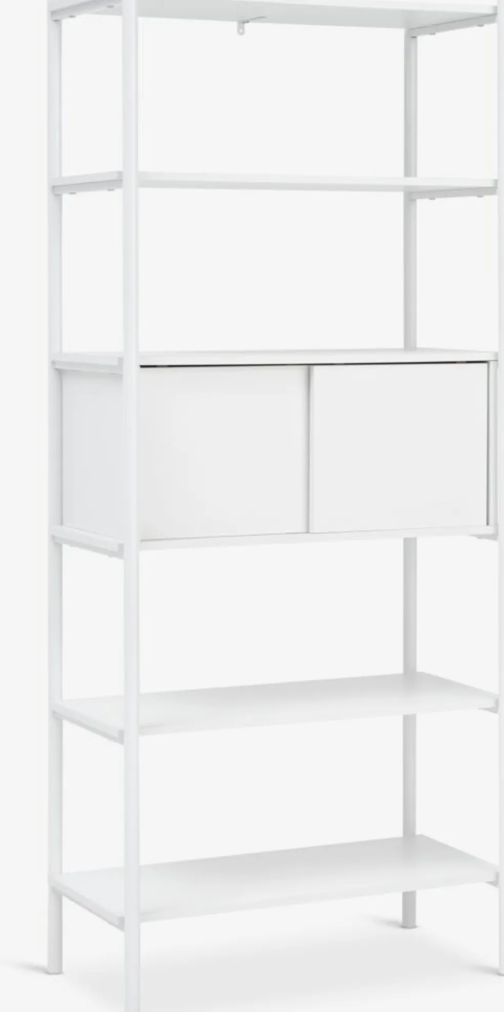 LINDVEDÉtagère LINDVED 6 tablettes 2 portes blanc