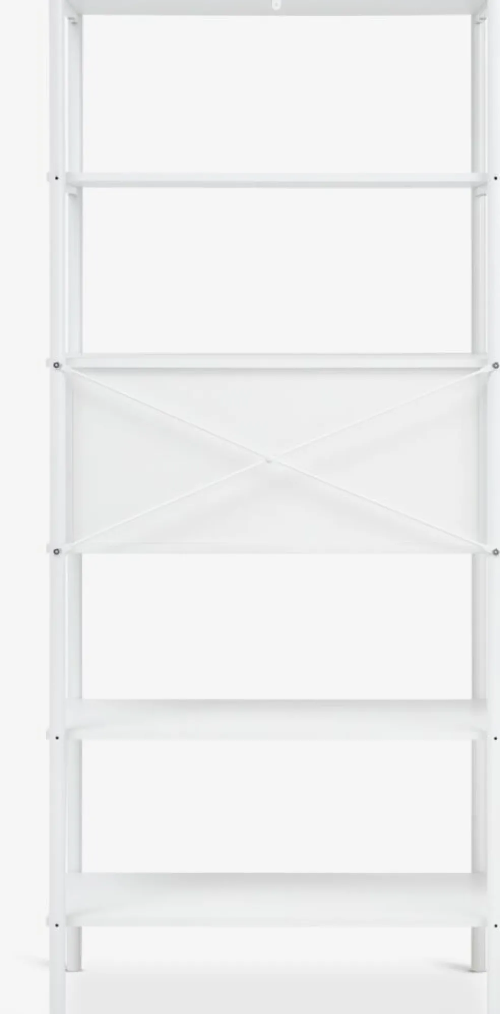 LINDVEDÉtagère LINDVED 6 tablettes 2 portes blanc