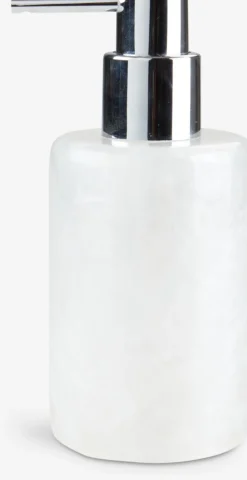 LISTERBYDistributeur de savon LISTERBY blanc effet nacre