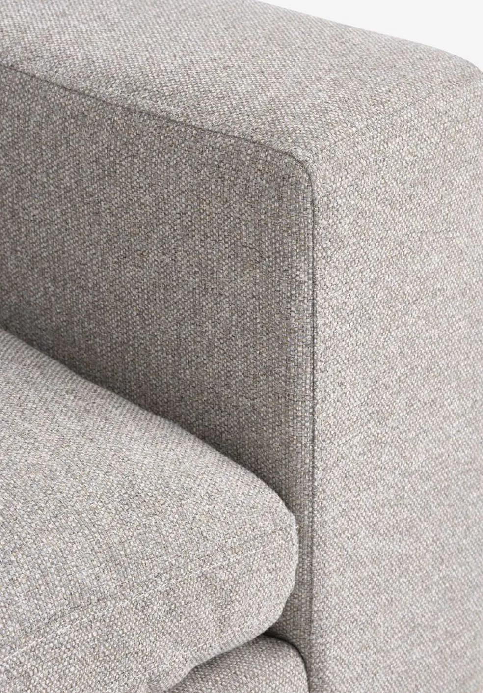 LYBYCanapé modulable LYBY 5 personnes angle tissu sable
