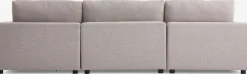 LYBYCanapé modulable LYBY 5 personnes angle tissu sable