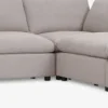 LYBYCanapé modulable LYBY 5 personnes méridienne tissu sable