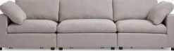 LYBYCanapé modulable LYBY 3 places tissu sable