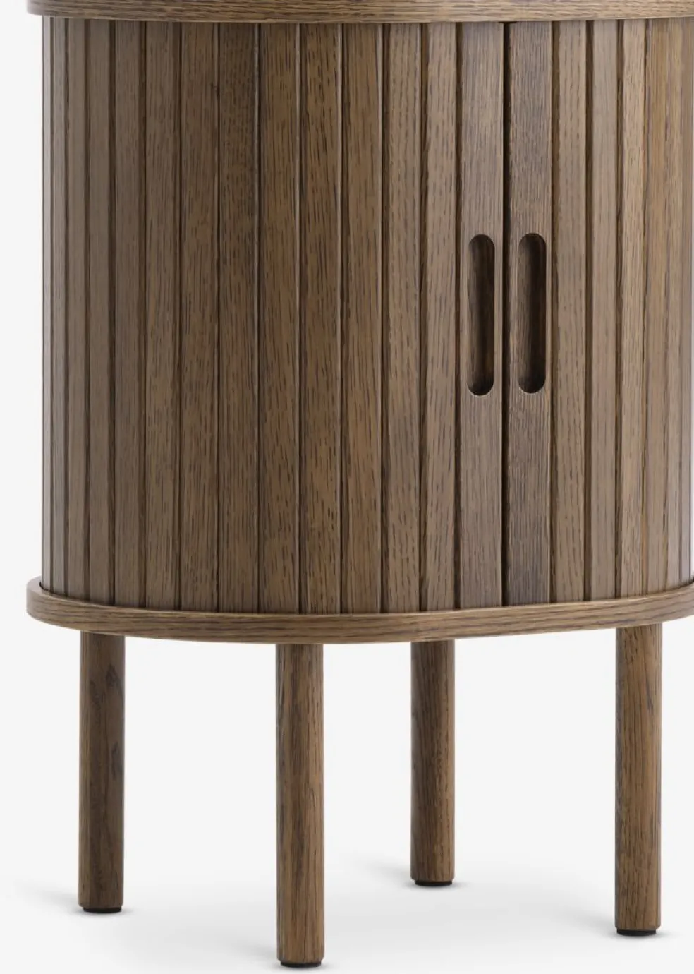 LYNGVIGTable de nuit LYNGVIG 2 portes tambours chêne foncé