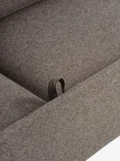 LYSTRUPCanapé convertible LYSTRUP 2 places tissu gris foncé